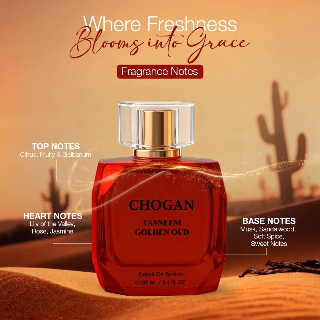 CHOGAN TASNEEM GOLDEN OUD Extrait de Parfum – Unisex | 100 ml