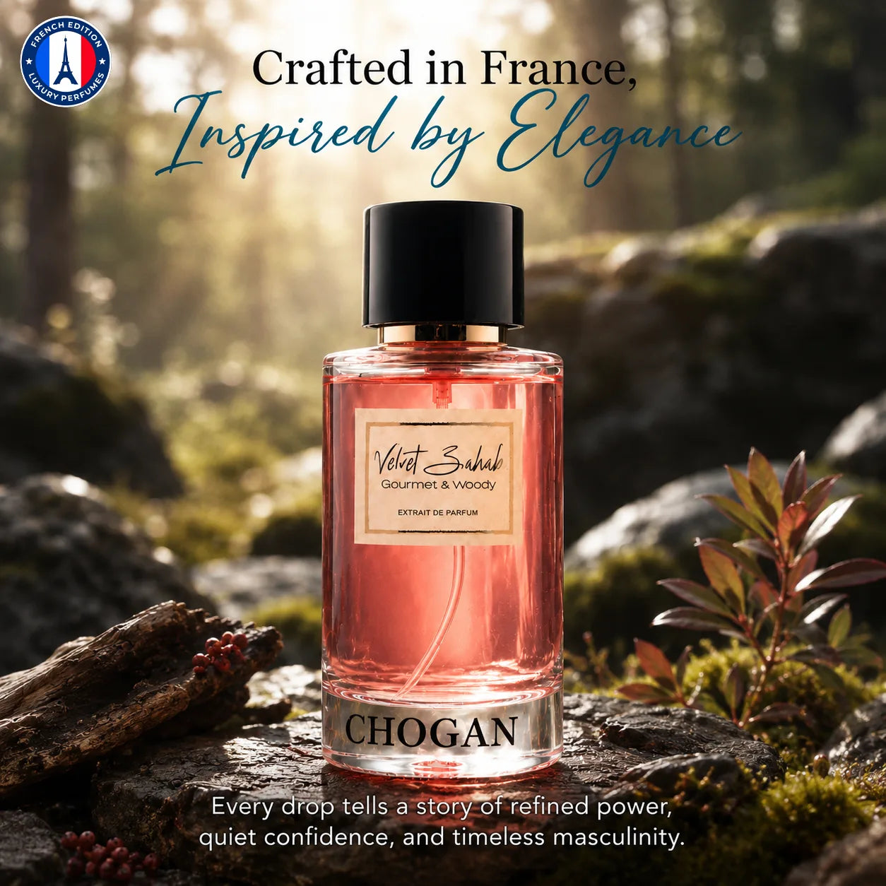 Chogan Velvet Zahab Unisex Extrait de Parfum 50ml & 100ml | Woody Gourmand Fragrance